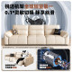 Pashaman leather sofa electric function imported head layer cowhide Italian minimalist small apartment piano keys