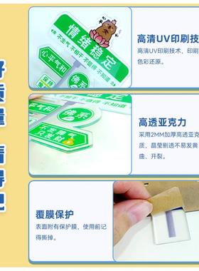 亚克力立牌定制励志办公室打工人工位桌面学生装饰摆件治愈系解压