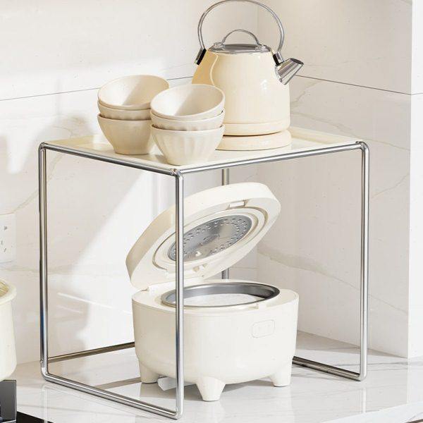 厨房置物架台面微波炉上方杂物架多功能烤箱支架油盐酱醋收纳神器,淘宝优惠券,粉丝福利购,淘宝优惠卷