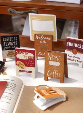 娃娃屋迷你仿真木质招牌 微缩奶茶咖啡食完场景复古黑板装饰摆件