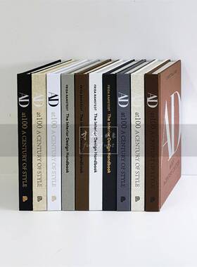 布面质感AD艺术装饰真书样板间样品屋展示中心侘寂风黑白英文软装