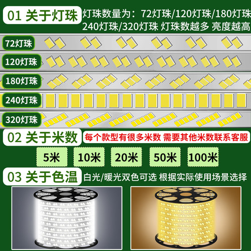 亚明24v低压36v灯带led灯条户外超亮防水夜市摆摊专用整卷100米 - 图3