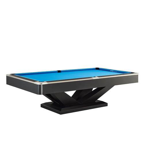 简约轻奢台球桌高端黑八美式九球实木定制家用球台多功能桌球台 - 图3