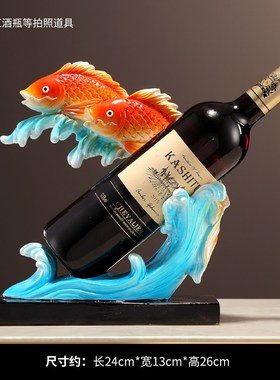 新中式年年有余金鱼摆件客厅玄关电视柜I流沙画装饰工艺品乔迁礼