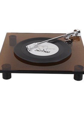 轻奢复古老式水晶相o机留声机播放机装饰样板间电视柜客厅壁龛摆