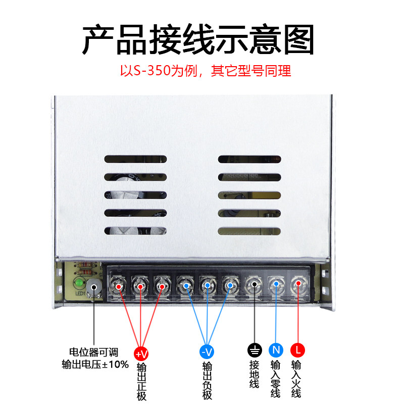 明伟S系列开关电源220V转低压12V24V安防监控LED发光字灯箱变压器,淘宝优惠券,粉丝福利购,淘宝优惠卷