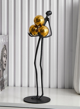 北欧风抽象艺术人物摆件轻奢高档家D居桌面电视柜酒柜样板间装饰