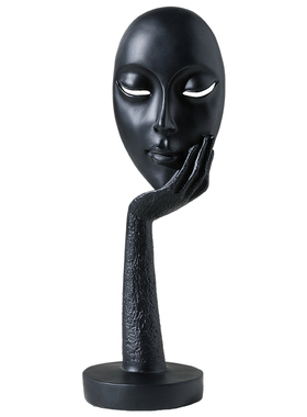 创意现代简约艺术雕塑摆件家居客厅抽象装饰品美S容院店橱窗小摆