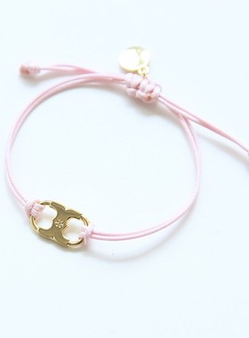 时尚工作服夜梦趣t梦手链梦慈善红绳情侣手链同款男女