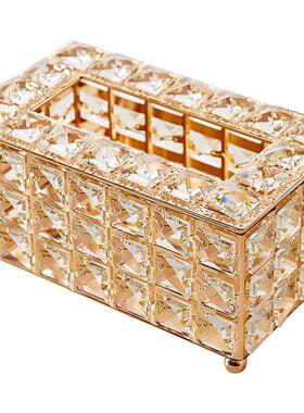 创意纸巾盒客厅高档轻奢小众高级感抽纸盒网红餐桌纸抽盒装饰摆件