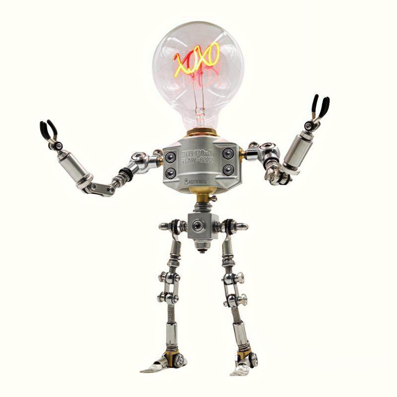 创意男朋友生日礼物电竞房机器人氛围灯补光灯USB工业风台灯摆件,淘宝优惠券,粉丝福利购,淘宝优惠卷