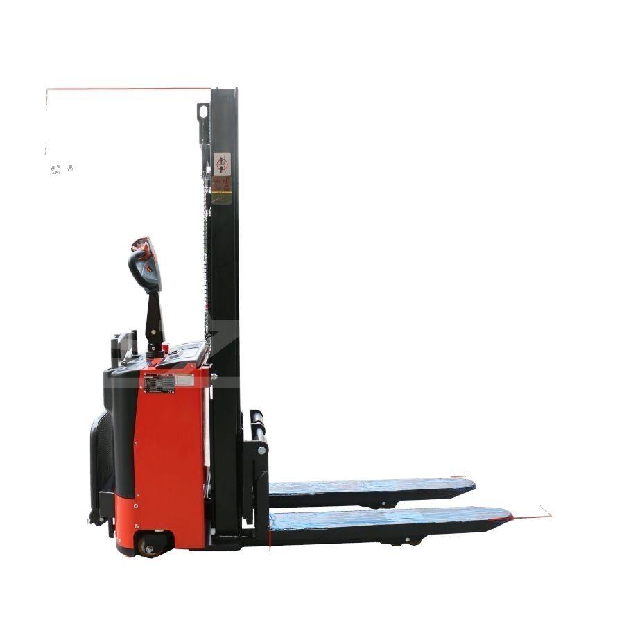 半电动堆高车1吨小型电动叉车站驾液压升降车托盘升高车铲车 - 图3
