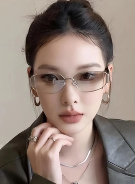 欧美辣妹风猫眼金属高级感墨镜