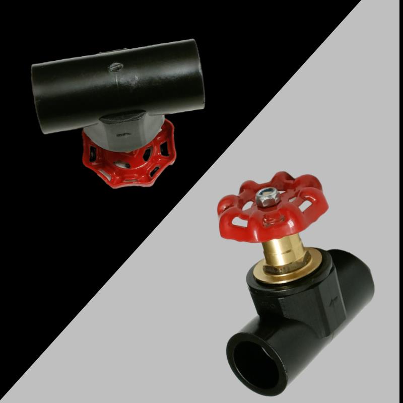 PE截止阀热熔升降式阀门全铜阀芯水阀20 25 32 40 50 63 75 90 - 图1