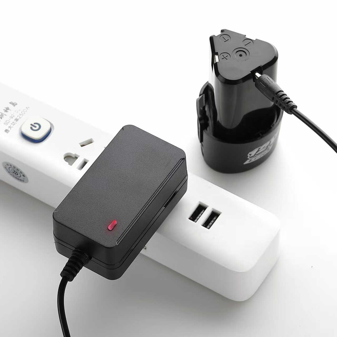 12V手电钻锂电池充电器3C认证CCC12.6V电动螺丝刀手电钻质量稳定 - 图1