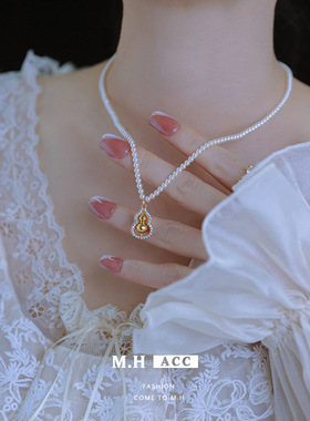 鱼头星星配饰女生轻奢精致葫芦百搭感珍珠项链官方正品饰品甜美潮