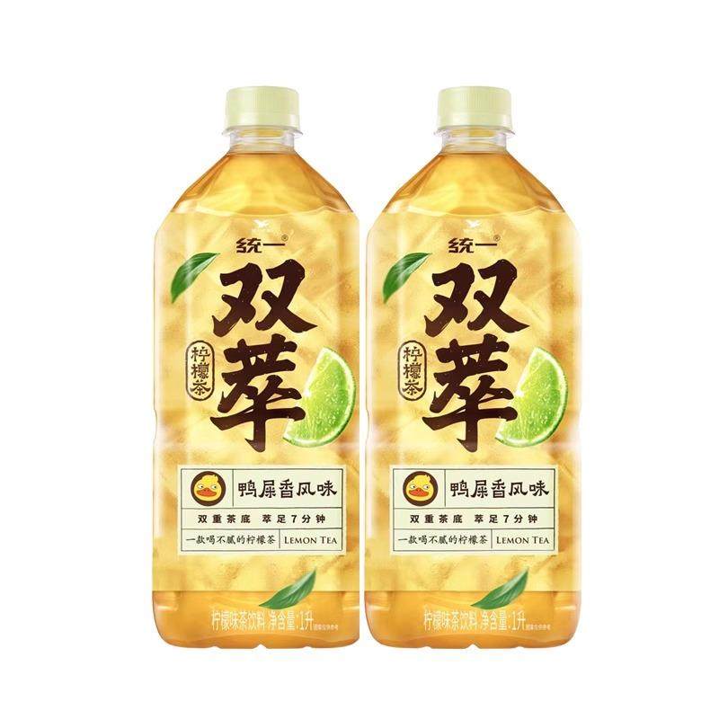 统一双萃柠檬茶鸭屎香风味网红茶水1L/瓶夏日饮品饮料整箱特卖yb,淘宝优惠券,粉丝福利购,淘宝优惠卷
