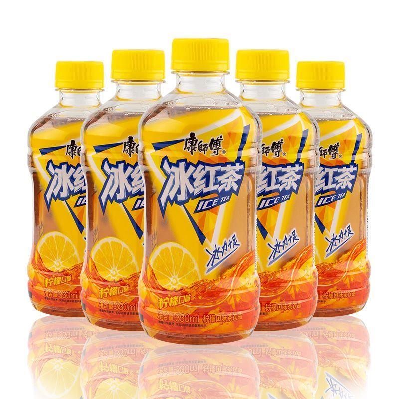 康师傅冰红茶330ml*12瓶柠檬味饮料夏季餐饮果汁饮品迷你小瓶yb - 图1
