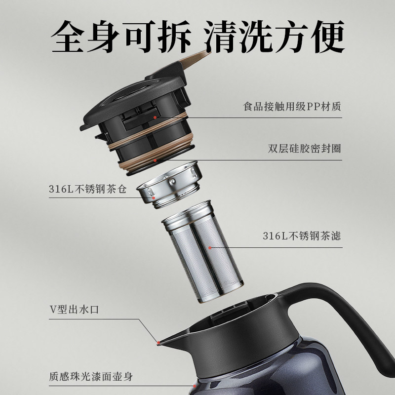 苏泊尔焖茶壶保温壶男女士家用保温水壶大容量316L不锈钢暖热水瓶,淘宝优惠券,粉丝福利购,淘宝优惠卷