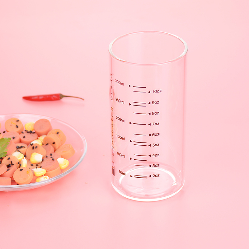 玻璃吸管杯牛奶杯加热儿童刻度杯带盖喝奶家用男女学生早餐杯量杯 - 图3