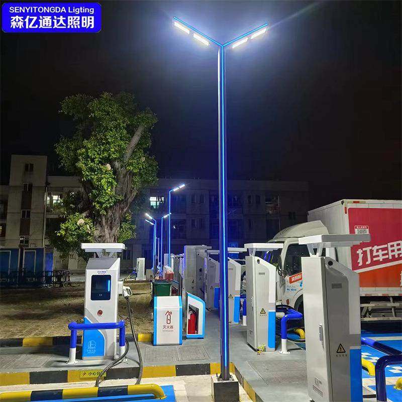 户外太阳能庭院灯公园绿化LED圆形柱广场小区防水型材铝7字庭院灯,淘宝优惠券,粉丝福利购,淘宝优惠卷