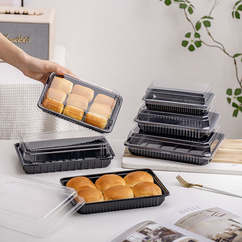 土鸡包装盒鸡仔饼蛋卷泡芙老婆饼黑底盒子糕点打包盒吸塑,淘宝优惠券,粉丝福利购,淘宝优惠卷