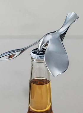 飞鸟开瓶器平衡不倒翁锌合金啤酒起瓶器样板间茶几托盘装饰品摆件