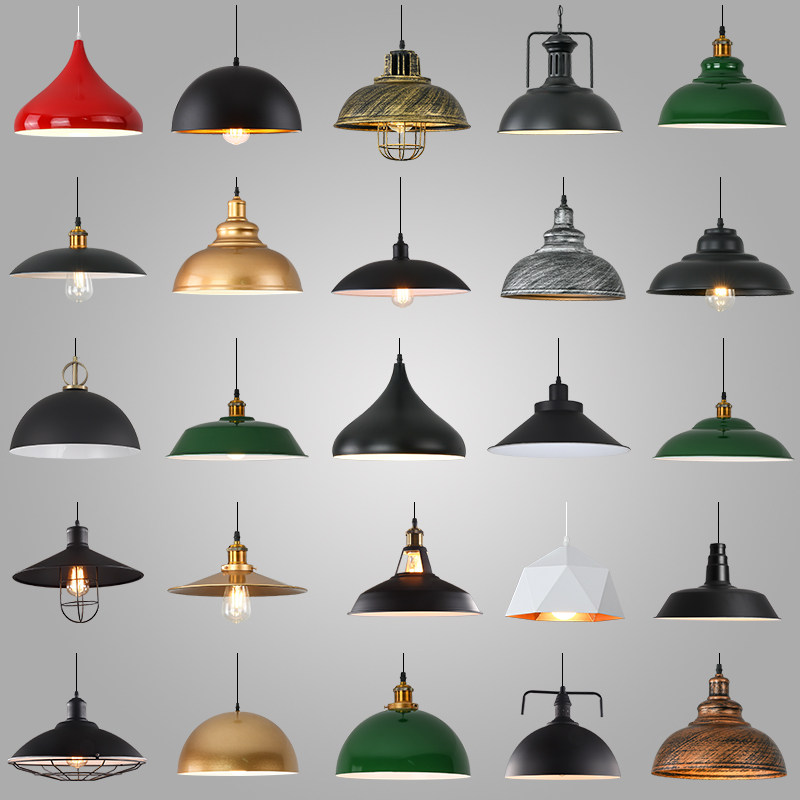 简约复古工业风餐厅吧台火锅店店铺商用灯具创意单头铁艺锅盖吊灯,淘宝优惠券,粉丝福利购,淘宝优惠卷