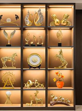 轻奢高档客厅酒柜装饰品摆件现代家居玄关隔断电视柜乔迁新居礼品