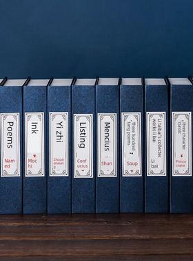 新中国风假书人工书装饰书摆件样板房展厅道具模型书柜书柜珠宝摆