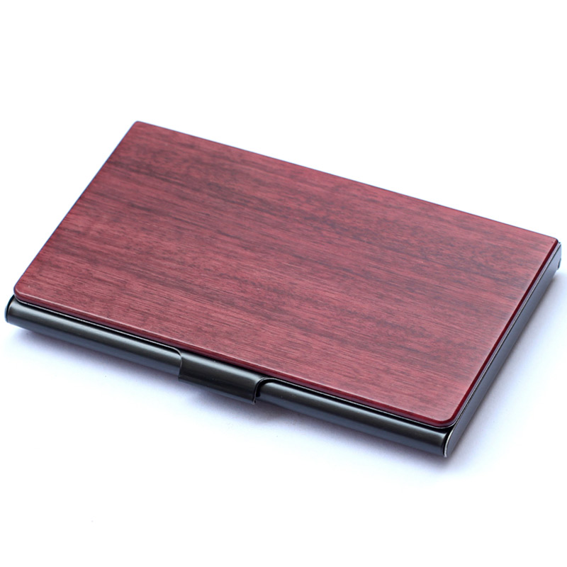 木质名片夹男士高档商务实木名片盒女士创意时尚名片盒礼品刻字 - 图3