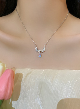 韩系气质轻奢简约翅膀项链