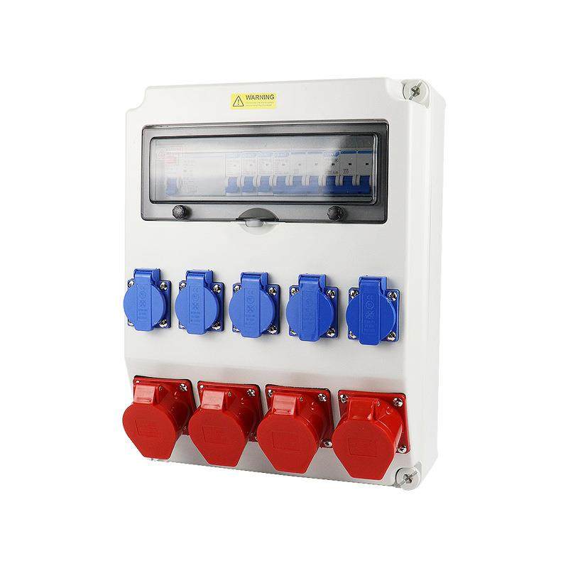 供应工业防水插座箱壁挂式3芯4芯5芯两排四位航空插座电源配电箱,淘宝优惠券,粉丝福利购,淘宝优惠卷