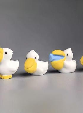 奇奇怪怪的小玩意 可爱鹈鹕大嘴鸟 超萌桌面微微景观解压摆件装饰