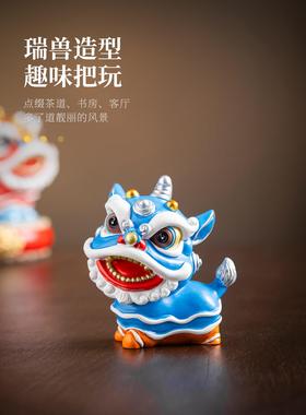 锦山堂故宫招财醒狮桌面摆件客厅文创开业乔迁生日新年礼物伴手礼