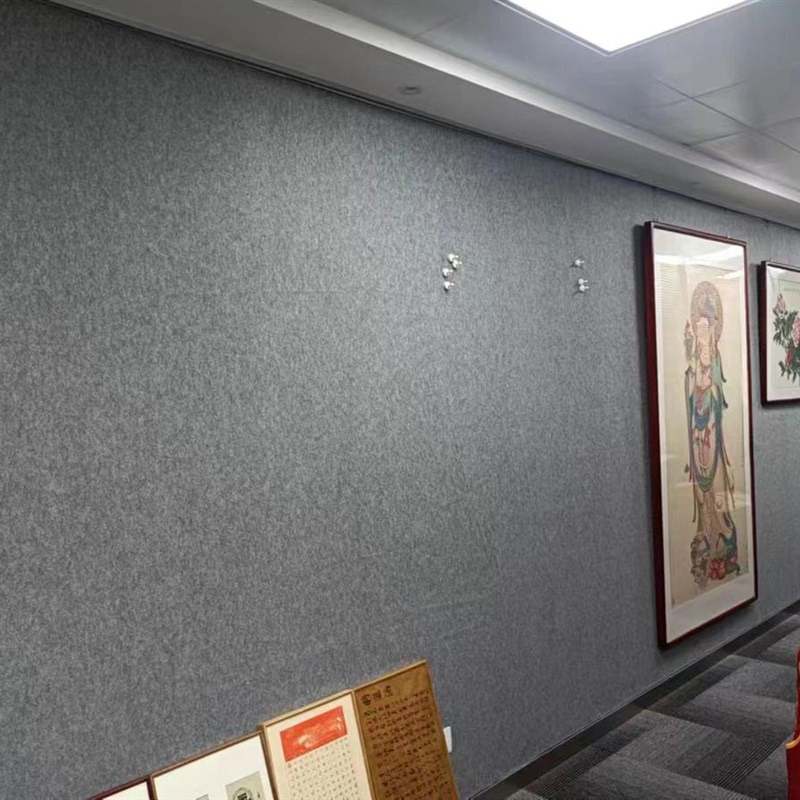 磁性毛毡墙 磁力墙贴 书画镀锌铁皮自粘 书法展示磁铁 磁吸毛毡墙 - 图2