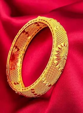 时尚镂空孔雀开屏手镯