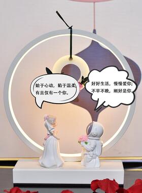 结婚礼物香薰送新人新娘婚庆台灯情侣摆件新婚订婚实用高级感礼品