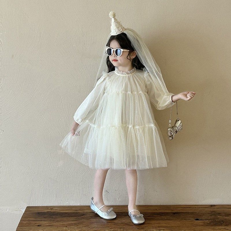 闪闪生日裙!女童连衣裙亮片网纱蓬蓬裙生日礼服裙网纱公主裙子潮,淘宝优惠券,粉丝福利购,淘宝优惠卷