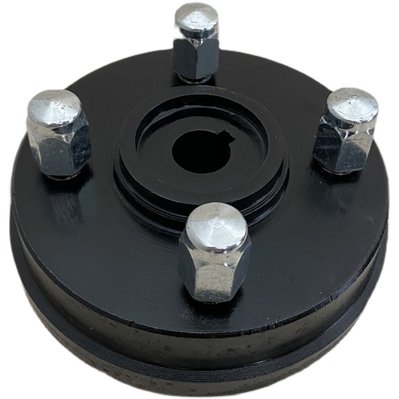 130 160四孔刹车锅 工地手推车拉灰车货运家用电动三轮车后桥轮毂 - 图3