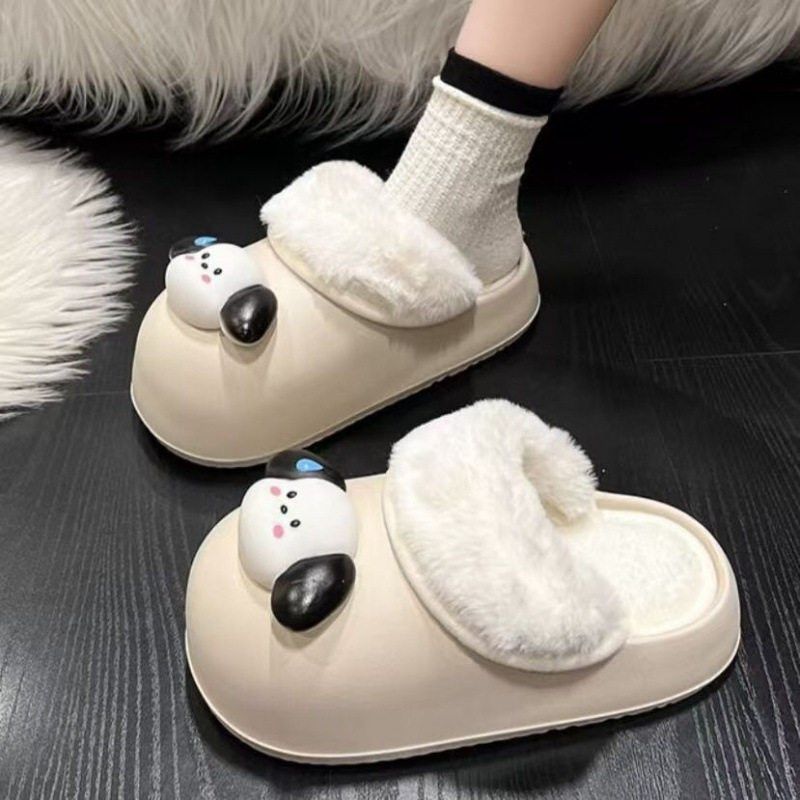 可拆卸懒人推荐包头防水拖鞋女冬季外穿厚底毛毛拖鞋HH,淘宝优惠券,粉丝福利购,淘宝优惠卷