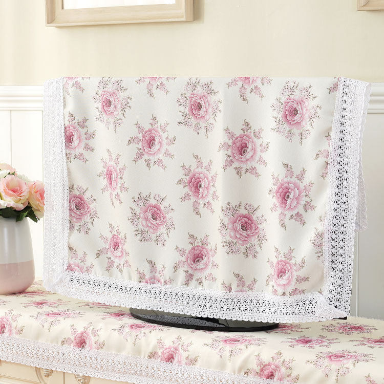 包邮50蕾丝55挂式液晶电视罩42寸布艺液晶电视盖布电视机防尘罩套,淘宝优惠券,粉丝福利购,淘宝优惠卷