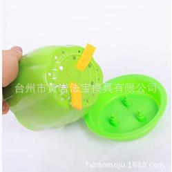 花盆办公桌小花盆多肉花盆南瓜型花盆有出水孔带托盘塑料模具 - 图3