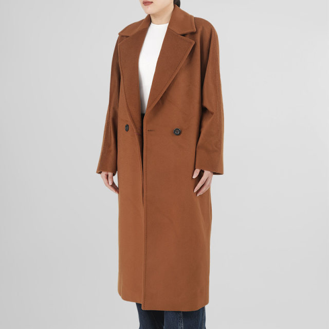 【自营】MaxMara麦丝玛拉女士春秋长款羊毛大衣外套ERICE