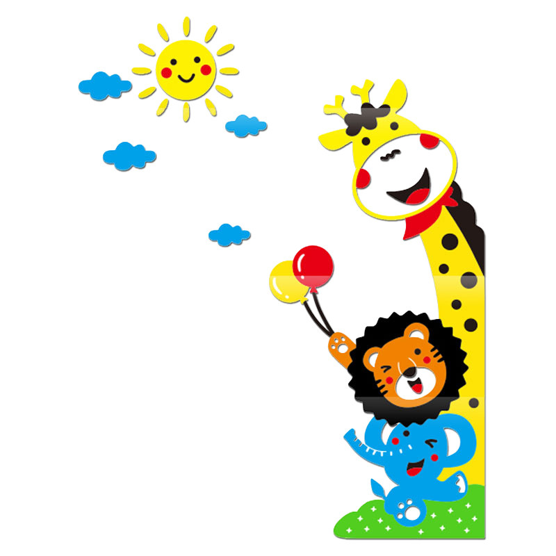 长颈鹿墙立体儿童房过新年学欢迎小朋友幼儿园墙面装饰,淘宝优惠券,粉丝福利购,淘宝优惠卷