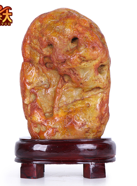 优选黄蜡石原石摆j件奇石假山景观石室内客厅办公室黄龙玉观赏石,