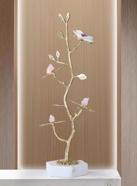 花开 ??开 花富贵发财树摆件客厅电视柜玄关酒柜高轻奢迁档装饰乔