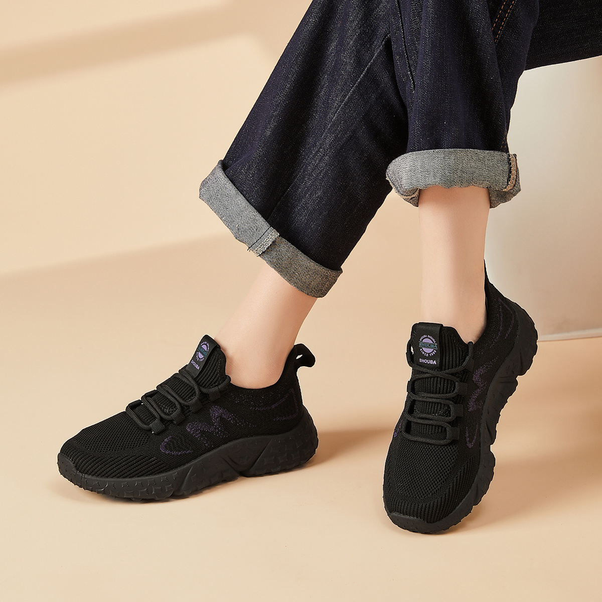 母后新款中老年不累脚健步鞋女网面透气妈妈鞋软底轻便运动休闲鞋