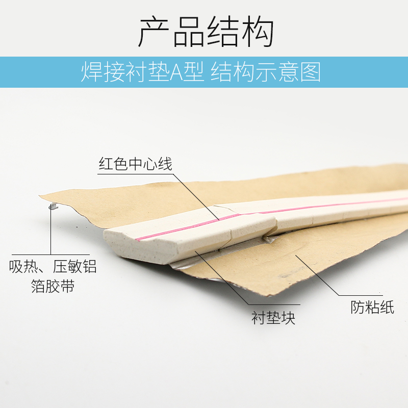 焊接陶瓷衬垫焊接配件平衬垫槽宽6/8/10/12/14焊接平面衬垫衬圆 - 图1