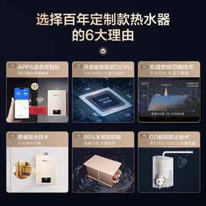 Rinnai/林内燃气热水器家用恒温天然气智能安全洗澡13/16升C100W